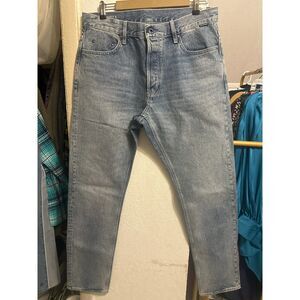 535 G-Star RAW Men’s Blue Denim Jeans Straight Taper Fit Classic 5-Pocket Style